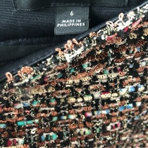 Ann Taylor multi-colored tweed skirt